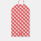 Gingham Persoonlijke Gift-Labels Cadeaulabel (Achterkant)