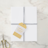 Gingham Persoonlijke Gift-Labels Cadeaulabel (Met Touw)