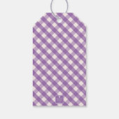 Gingham Persoonlijke Gift-Labels Cadeaulabel (Achterkant)