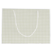 Gingham Peter de Konijn Monogram Baby shower Groot Cadeauzakje (Achterkant)