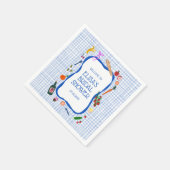 Gingham Picnic Modern Schattige Vrijgezellenfeest Servet (Hoek)