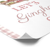 Gingham Pink Fresh van het Vrijgezellenfeest van d Poster (Hoek)