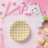 Gingham Plaid Bowls Papieren Kommen (Feest)