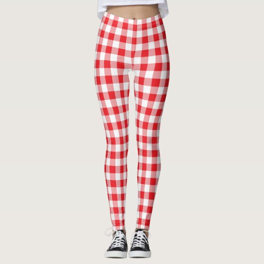 Gingham Plaid Leggings (Voorkant)