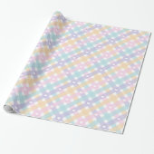 Gingham Plaids Hearts Cadeaupapier (Uitgerold)