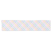 Gingham Plaids Hearts Korte Tafelloper (Horizontaal)