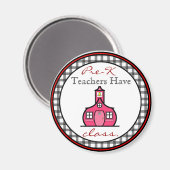 Gingham Pre-K leraar magneet (Voorkant / Achterkant)