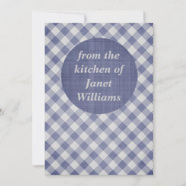 Gingham Recipe Kaarten
