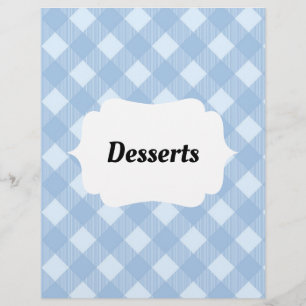 Gingham Recipe Multomap Tabblad Toevoeging Divider
