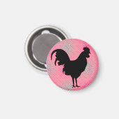Gingham Rooster Magnet Magneet (Voorkant / Achterkant)