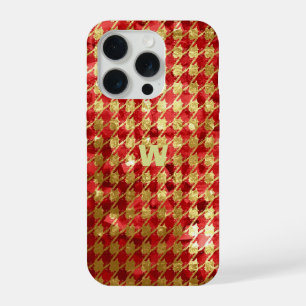 Gingham Rouge & Or