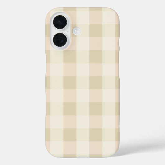 Gingham | Roze & Crème Case-Mate iPhone Case (Achterkant)