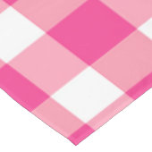 Gingham roze design tafelkleed (Gekanteld)