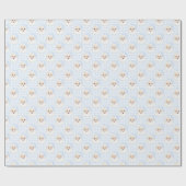 Gingham  Santa Christmas Wrapping Paper Cadeaupapier (Vlak)
