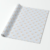 Gingham  Santa Christmas Wrapping Paper Cadeaupapier (Uitgerold)