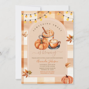 Gingham Something Sweet is het brouwen van Baby sh Kaart