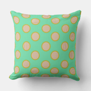 Gingham Stippen, Green OutdoorPillow Buitenkussen