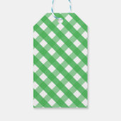 Gingham Whale Personalized Gift Label Cadeaulabel (Achterkant)