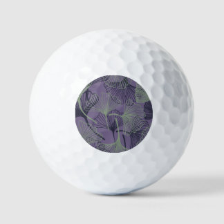 Gingko biloba: abstract  patroon. golfballen