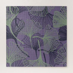Gingko biloba: abstract  patroon. legpuzzel