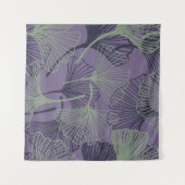 Gingko biloba: abstract patroon. wandkleed (Voorkant (horizontaal))