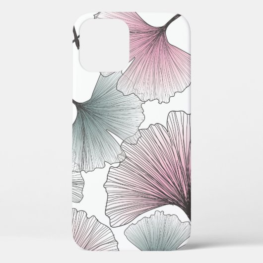 Gingko biloba met de hand getekend. Case-Mate iPhone case (Achterkant)
