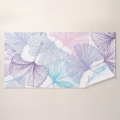 Gingko biloba motif arrière - plan sans soudure. V (Serviette de bain)