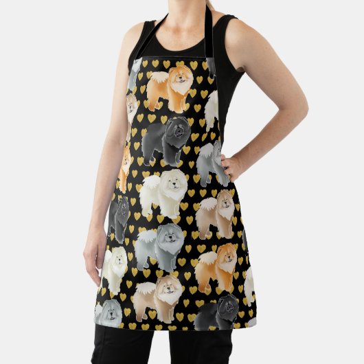 GINGKO DE KEUZE (hart) All-Over Print Apron Schort (Insitu)
