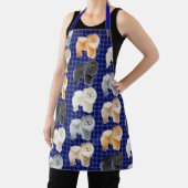 GINGKO HET CHOW (blauw) All-Over Print Apron Schort (Insitu)