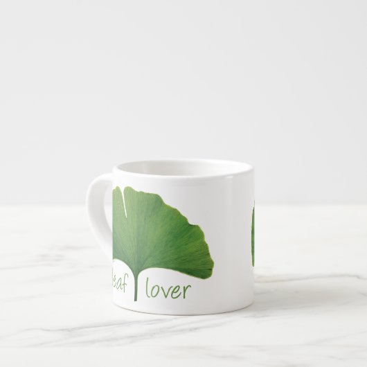 Gingko Leaf Espresso Kop (Voorkant links)