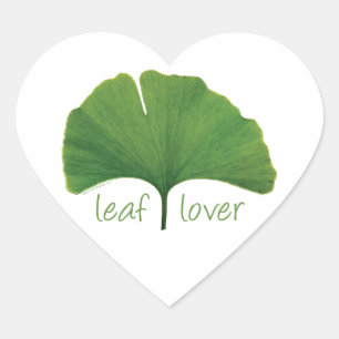 Gingko Leaf Hart Sticker