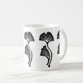 Gingko Leaf Lino Print Mug (Devant droit)