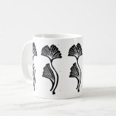 Gingko Leaf Lino Print Mug (Devant gauche)