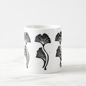 Gingko Leaf Lino Print Mug (Centre)