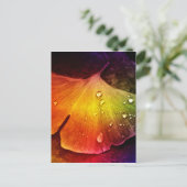 Gingko leaf, meerkleurig van Tutti Briefkaart (Staand voorkant)