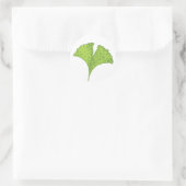 Gingko Leaf Ronde Sticker (Tas)