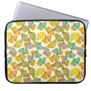Gingko verlaat op de vloer naadloos. Watercolo Laptop Sleeve