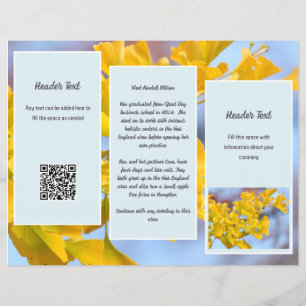 Gingko Zakelijk Logo Gevouwen Brochure