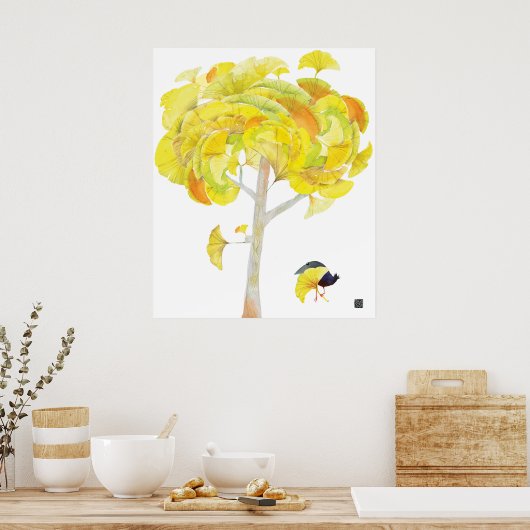 GINGKOTREE POSTER (Keuken)