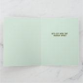 GINgle Bells Carte de voeux de vacances pliée (Intérieur)