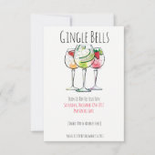 GINgle Bells| Invitations de Noël (Devant)