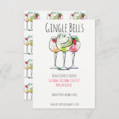 GINgle Bells| Invitations de Noël (Devant / Derrière)