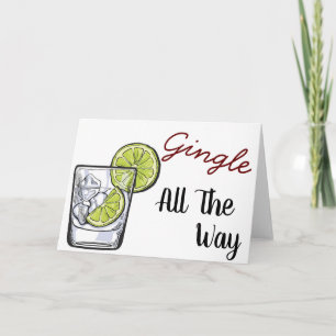 Gingle helemaal Gin & Tonic Christmas Kaarten
