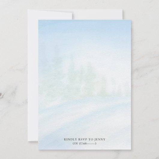 Gingpain maison invitation fête de Noël (Dos)