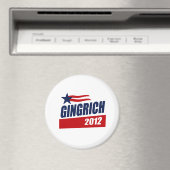 GINGRICH 2012 CAMPAGNEBANNER MAGNEET (Insitu (Vaatwasser))