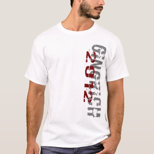 Gingrich 2012 Vert-T - shirts (Voorkant)