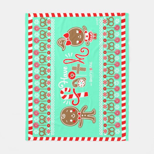 Gingy House 2021 Fleece Blanket Deken (Voorkant)