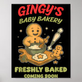 Gingy's Baby Bakery Freshly Baked Coming Soon Chri Poster (Voorkant)