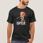 Ginja Ninjabread Man Gingerbrood Ninja Kerstmis W T-shirt (Voorkant)