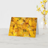 Ginkgo Biloba-bladeren Kaart (Gele Bloem)